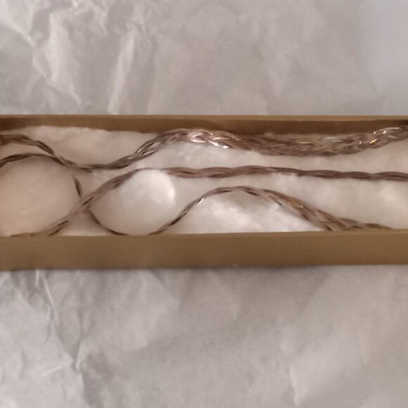 Jewelry - Stunning heavily braided sterling silver tennis necklace and bracelet set